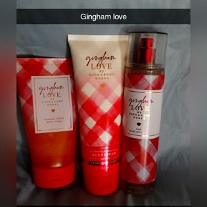 Gingham love set